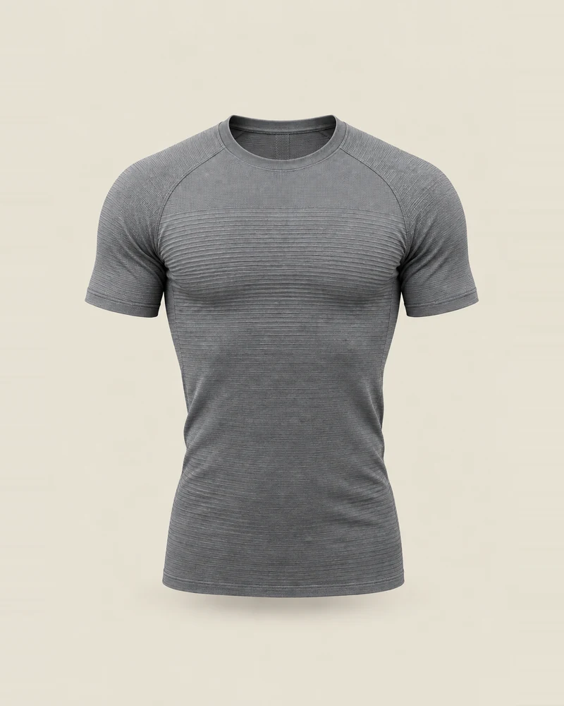 Gymshark Onyx V5 Seamless T-Shirt color Gris Piedra